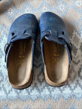Papillio Blue Slip-On Buckle Clogs